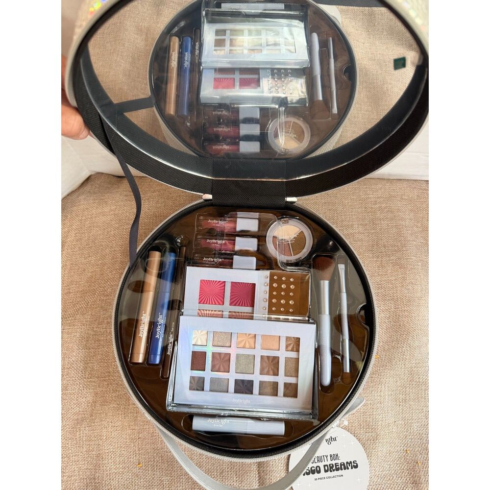NWT JoyBright Beauty Makeup Box Disco Dreams 33 Piece Collection